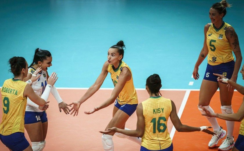 Em clima de revanche, Brasil vence Itália no Mundial de Vôlei Feminino