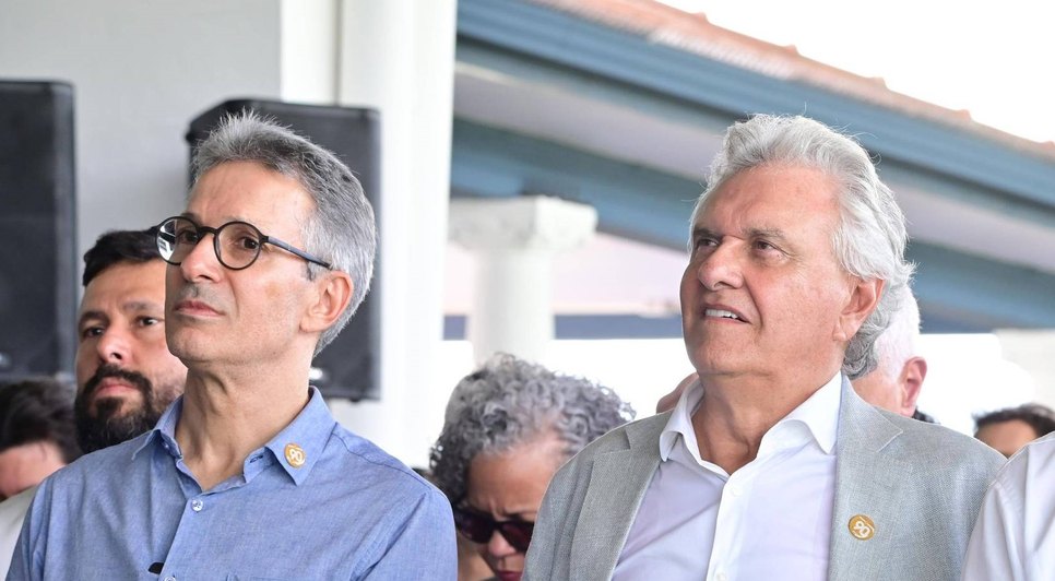 Zema (esquerda) e Caiado (direita) falam em união no segundo turno para vencer Lula
