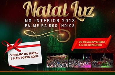 Prefeito Júlio Cezar abre, neste sábado, o Natal Luz em Palmeira dos Índios