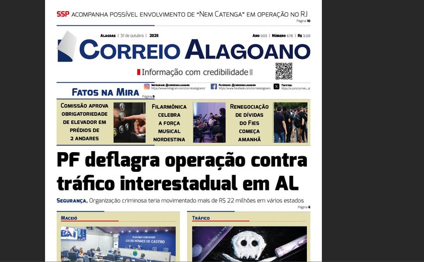 PF deflagra operação contra tráfico interestadual em Alagoas