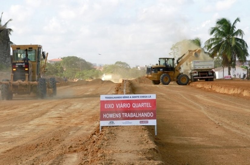 Obras dos Eixos Cepa e Quartel seguem avançando na capital