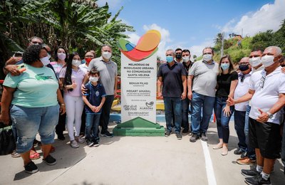 Estado investe R$ 15,6 milhões ao entregar obras e melhores urbanas em complexo de grotas na capital 