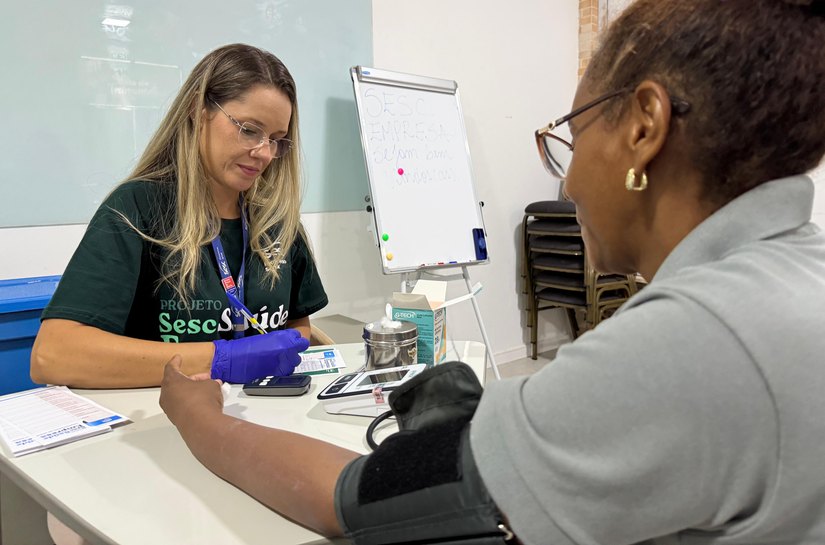 Sesc leva circuito de saúde aos colaboradores do Salinas Maceió