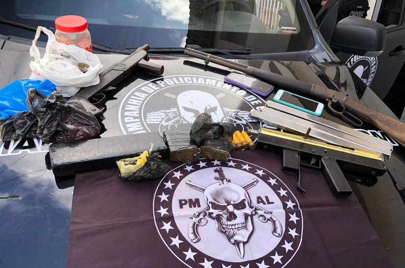Polícia Militar apreende mais de 20 armas de fogo durante o fim de semana em Alagoas