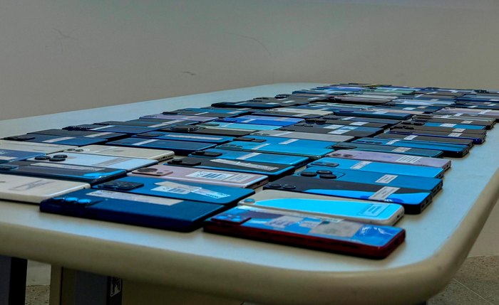 Celulares são devolvidos na sede da SSP, no centro de Maceió Celulares são devolvidos na sede da SSP, no centro de Maceió