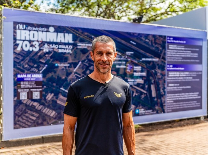 Vinícius Castilho fica em 4º lugar na categoria no Ironman 70.3 São Paulo