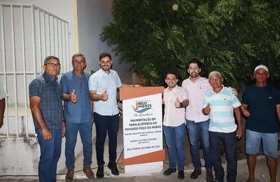 Prefeito Dalminho inaugura obra de pavimentação no povoado Poço do Marco, em Belo Monte