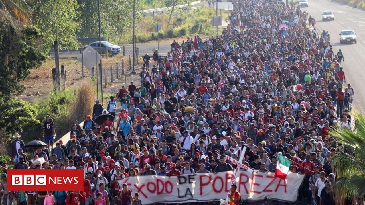 Milhares de migrantes do México partem para EUA semanas antes da eleição