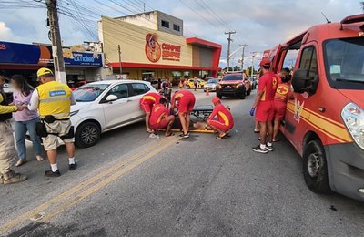 Motociclista embriagado provoca acidente e é detido pelo Ronda no Bairro no Francês