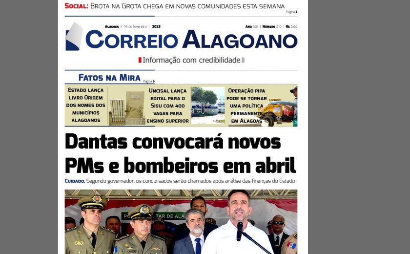 Dantas convocará novos PMs e bombeiros em abril