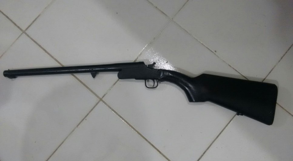 espingarda apreendida