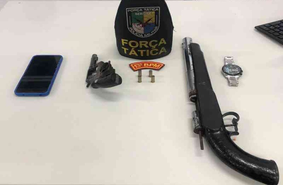 Apreensão de arma de fogo no 17 de Março / Foto: Foto: Ascom/PMSE