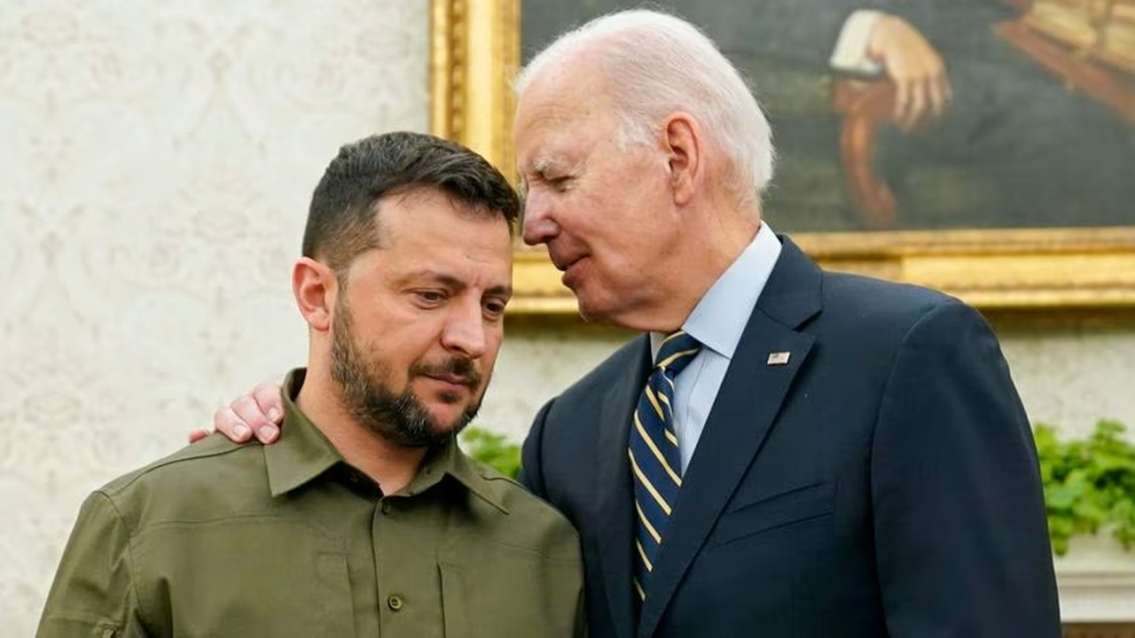 Biden recebe Zelensky na Casa Branca em meio ao aumento de cansaço com guerra na Ucrânia