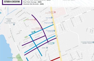 Rua Miguel Palmeira será interditada para estudo nesta segunda