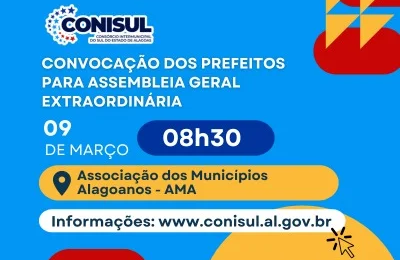 Conisul convoca Assembleia Geral Extraordinária