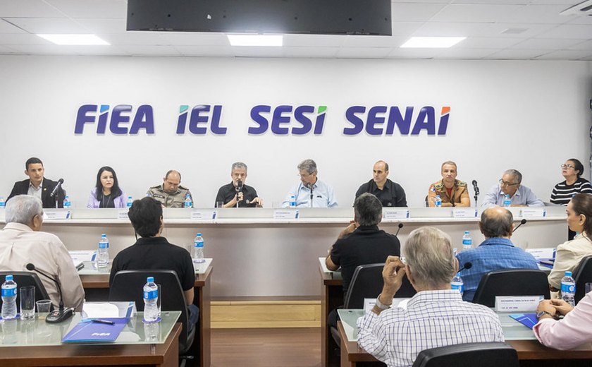 Flávio Saraiva apresenta avanços da segurança pública em encontro na Federação das Indústrias