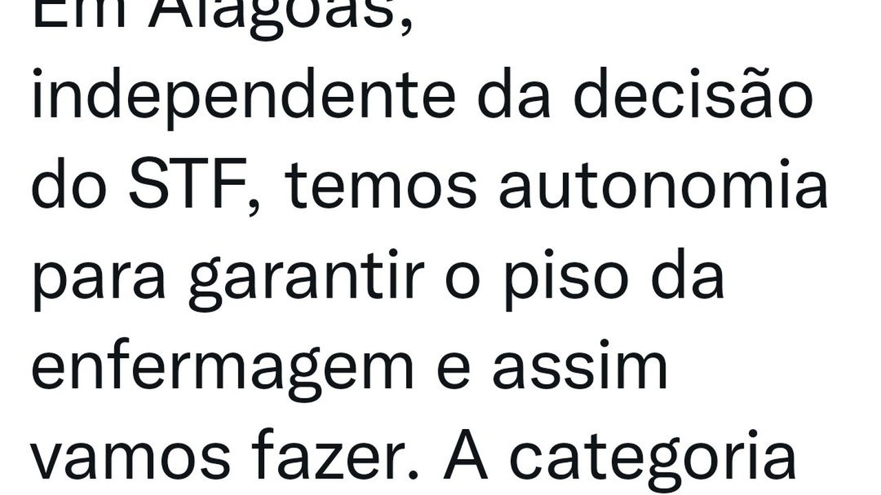 Paulo Dantas garante piso da enfermagem em Alagoas apesar de decisão do STF