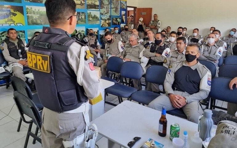 BPRv dá continuidade nas instruções sobre Crime de Trânsito ao seu efetivo