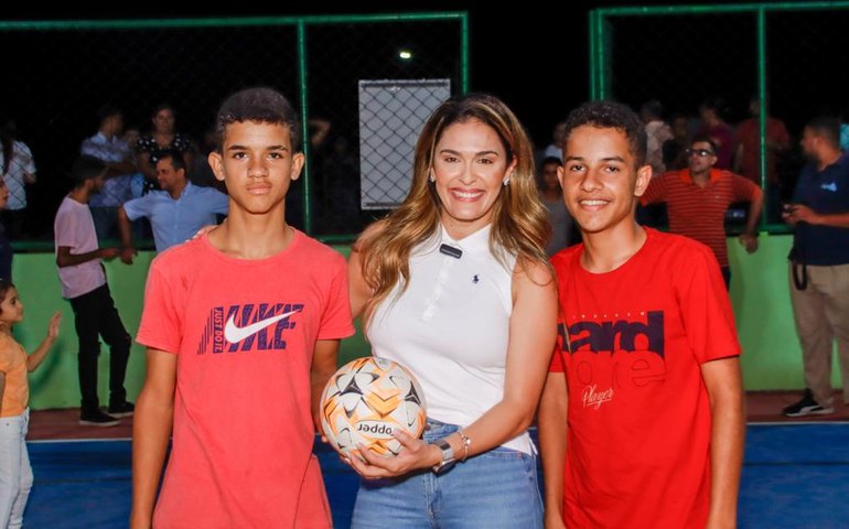 São José da Laje: Programa Municipal Mais Esporte Mais Vida entrega quadra poliesportiva à comunidade