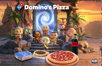 Domino's lança combos inspirados na clássica animação Caverna do Dragão e estreia plataforma de colecionáveis