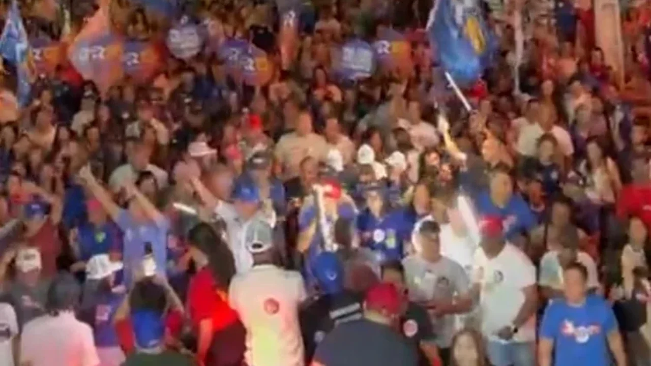 Palmeira vibra com Renan Filho e Renan Calheiros em grande caminhada; veja vídeo