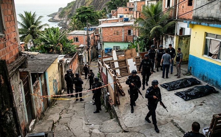 Polícia encontra dois corpos no Morro da Babilônia após confronto entre facções