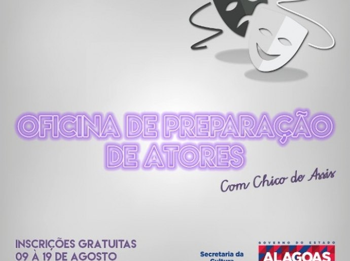 Secretaria de Cultura promove 3ª Oficina de Preparação de Atores