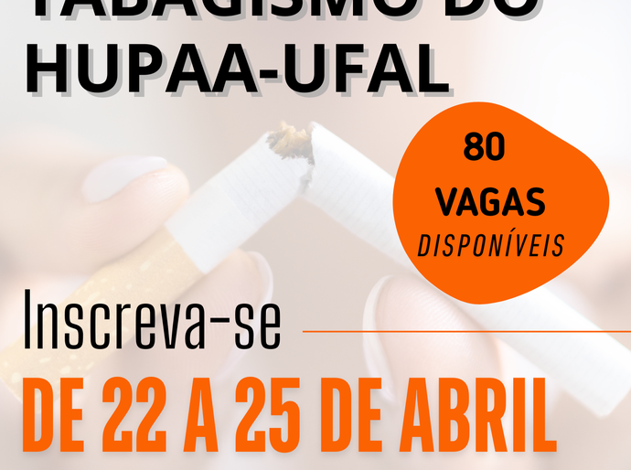 HU abre inscrições para Programa de Controle do Tabagismo.