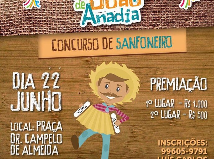 São João de Anadia terá concurso de quadrilhas e de sanfoneiros