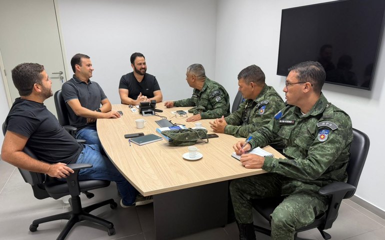 Presidente do IMA/AL e equipe técnica recebem novo comandante do BPA