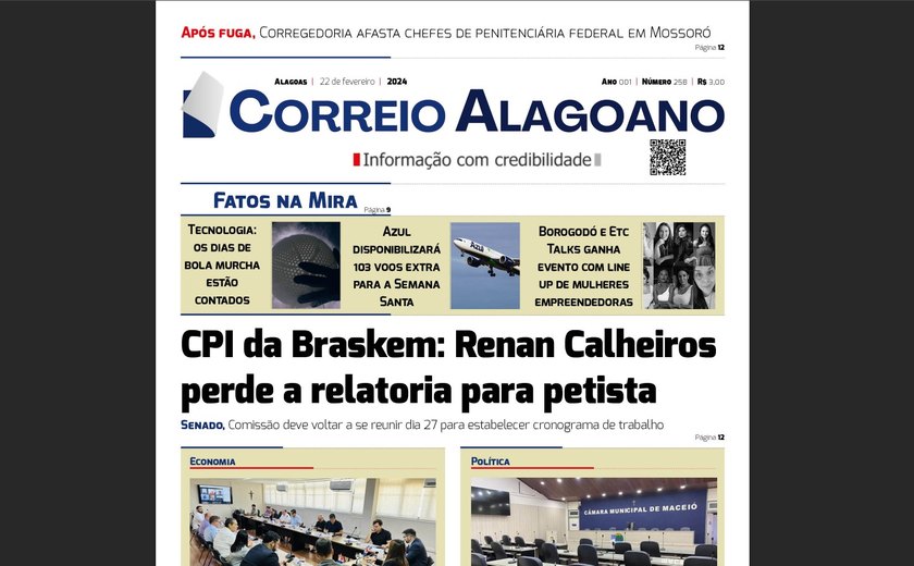 CPI da Braskem: Renan Calheiros perde a relatoria para petista