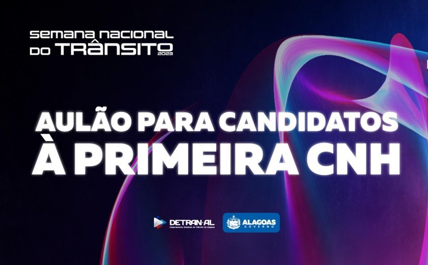 Detran Alagoas abre inscrição de aulão gratuito para candidatos a 1ª CNH