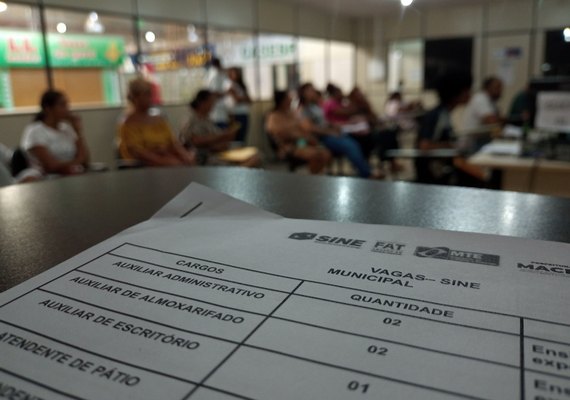 Sine Maceió oferta 380 vagas de empregos e 21 de estágios