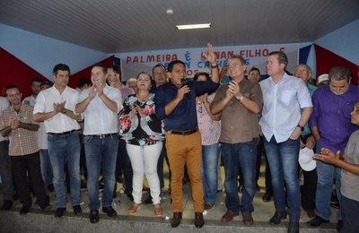 Prefeito, governador, senador e deputados reforçam alianças para beneficiar Palmeira dos Índios