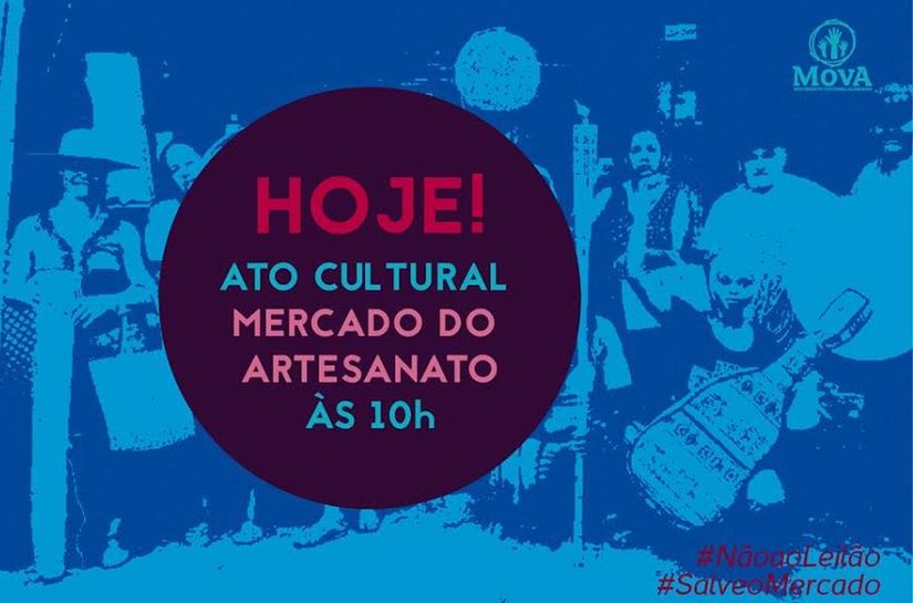 MovA promove intervenção artística em solidariedade aos trabalhadores do Mercado do Artesanato