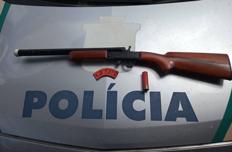 POLÍCIA ARMA APREENDIDA / Foto: SSP/SE