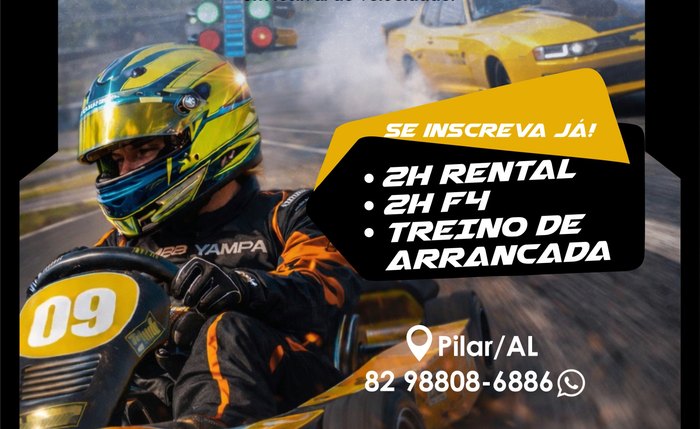 Arte do campeonato estadual de Kartismo