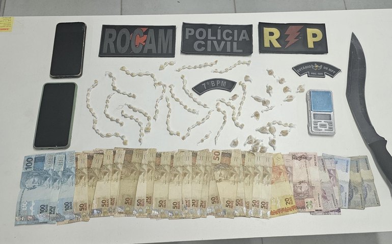 PM encontra drogas e flagra cativeiro de animais durante ação em Santana do Ipanema