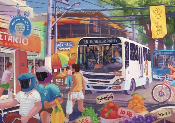 Projeto de ilustrador alagoano transforma Maceió em arte
