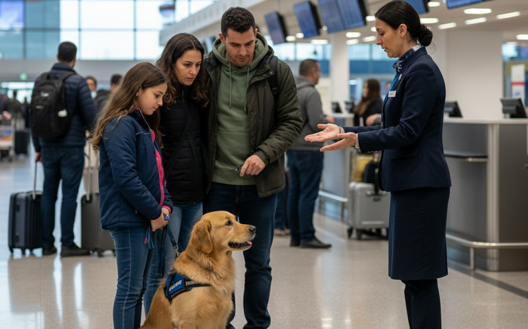 Justiça do RJ condena TAP a indenizar família por barrar cão de serviço em voo
