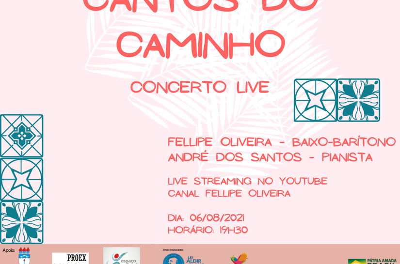 Alagoano Fellipe Oliveira e Maestro André dos Santos anunciam o concerto ‘Cantos do Caminho’ para sexta (6)