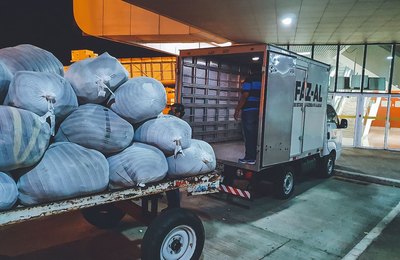 Sefaz Alagoas retém mercadorias sem nota fiscal no Aeroporto de Maceió