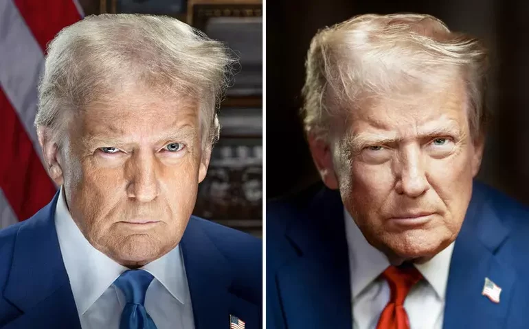 Casa Branca divulga novo retrato oficial de Donald Trump