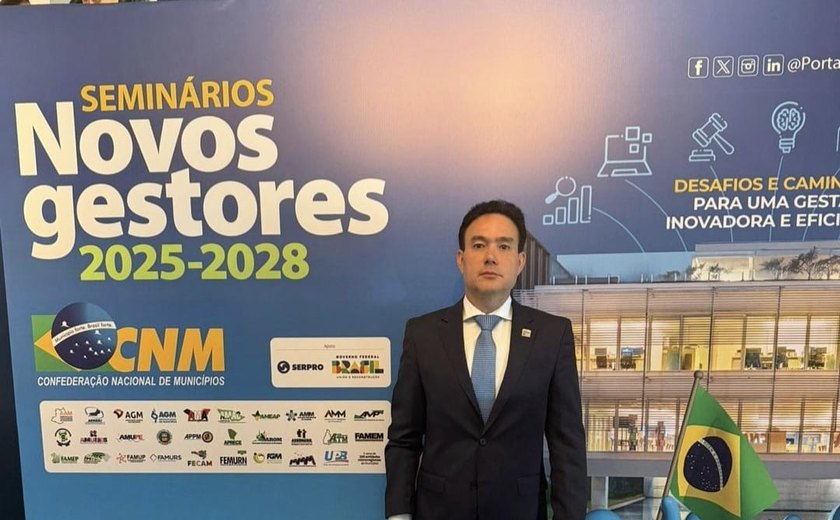 Em Brasília, prefeito Jorge Galvão, participa de seminário que reúne gestores públicos