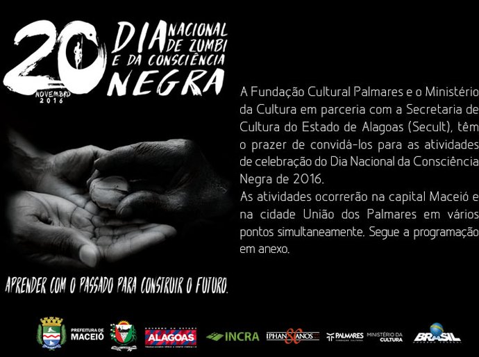 Celebração do Dia de Zumbi e Dia da Consciência Negra