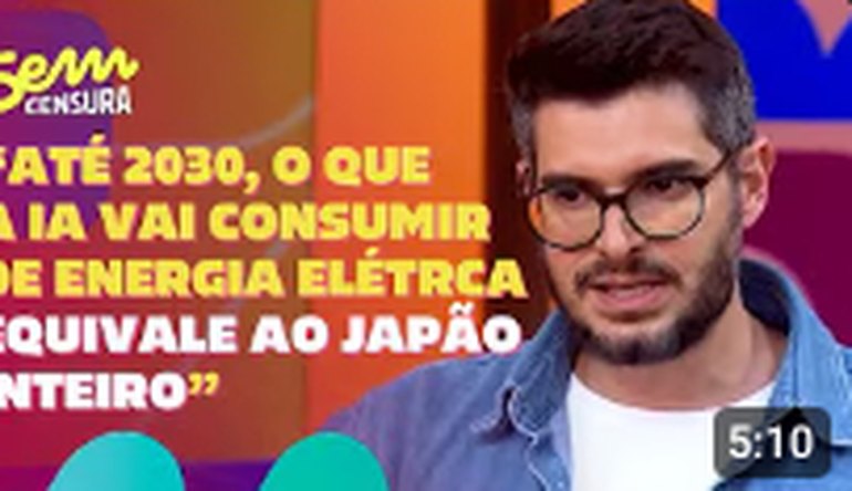 Sem Censura | Diogo Cortiz fala sobre impactos ambientais e econômicos das Inteligências Artificiais