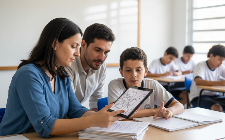 Escolas estaduais de SP vão adotar ferramenta de IA para digitalizar redações em 2026