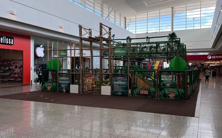 Arapiraca Garden Shopping inaugura 'Aventura no Safari', uma nova atração para a criançada