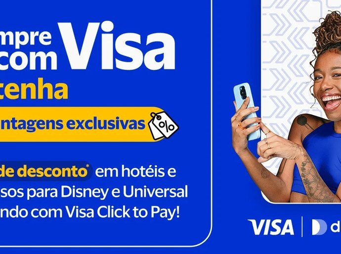 Decolar integra Click to Pay da Visa para oferecer uma experiência de pagamento mais simples e seguro aos seus clientes