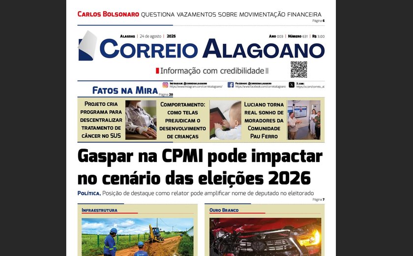 Gaspar na CPMI pode impactar no cenário das eleições 2026